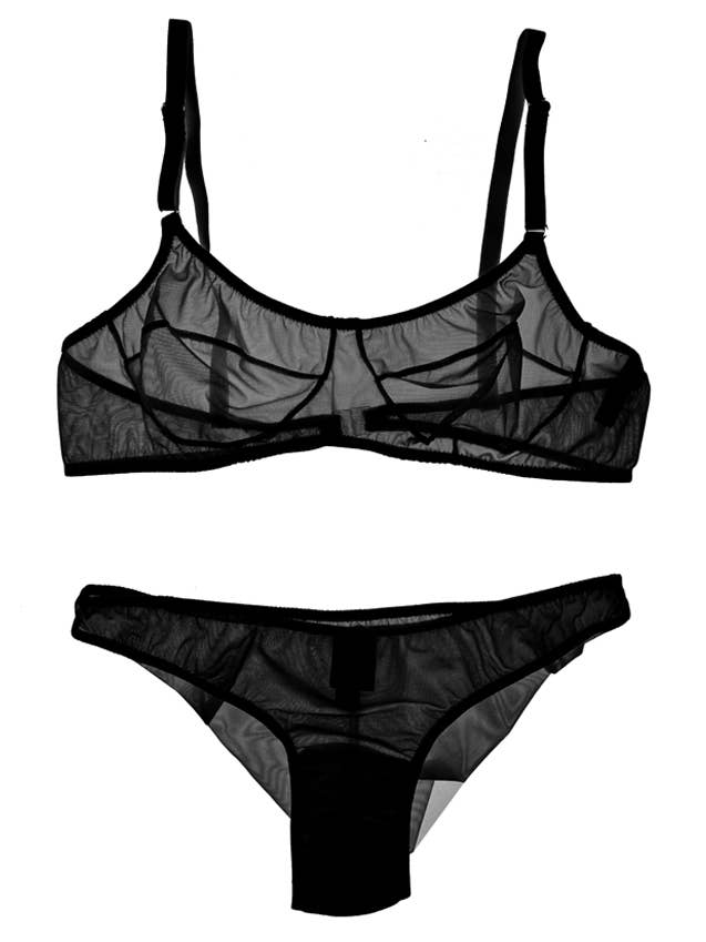 BALCONCINO top + black tulle CARNIVAL briefs for wholesale by Individuals di Carlo Galli