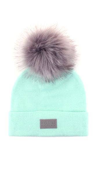 Sweat Active - Wholesale Beanie - Women's - Cashmere And Fur Pom Pom Beanie Hat1