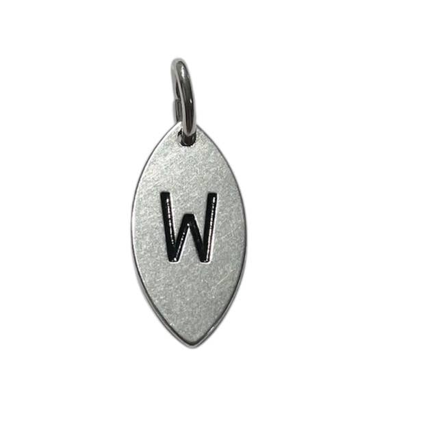 Stainless Steel Charm - W for wholesale by Instinct UK