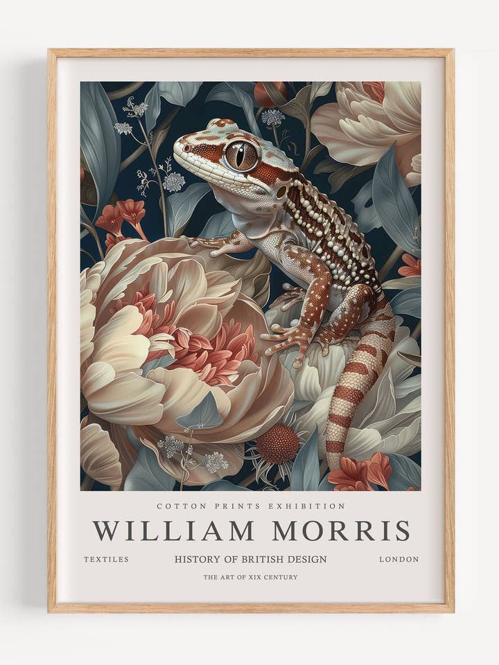 William Morris Gecko I102-37 pour la vente par Peardrop Prints