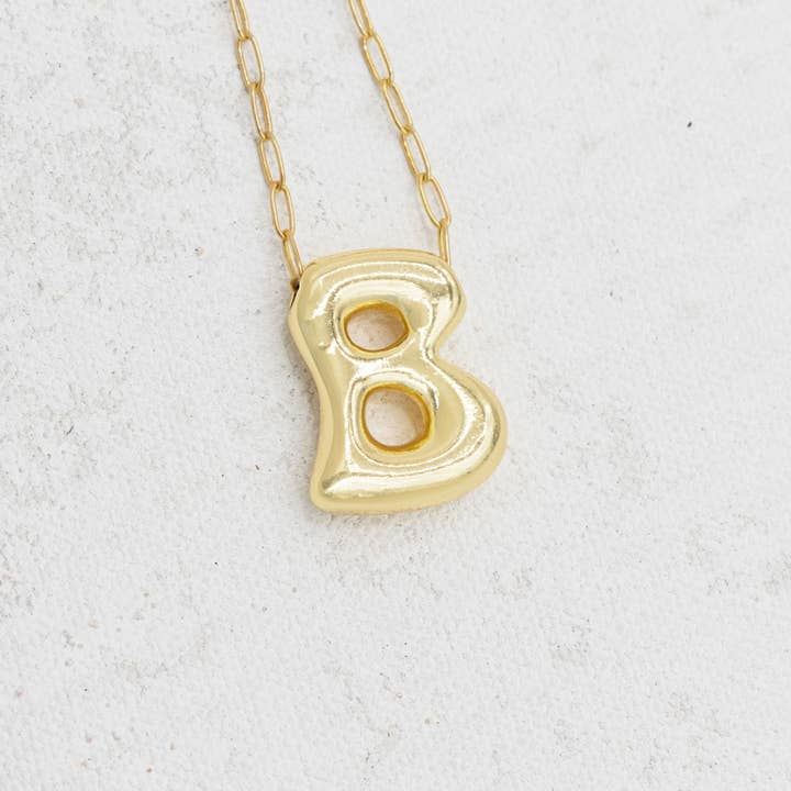 EMERSON & OLIVER - Vente Colliers à pendentif - Collier en forme de lettre à bulles en or26