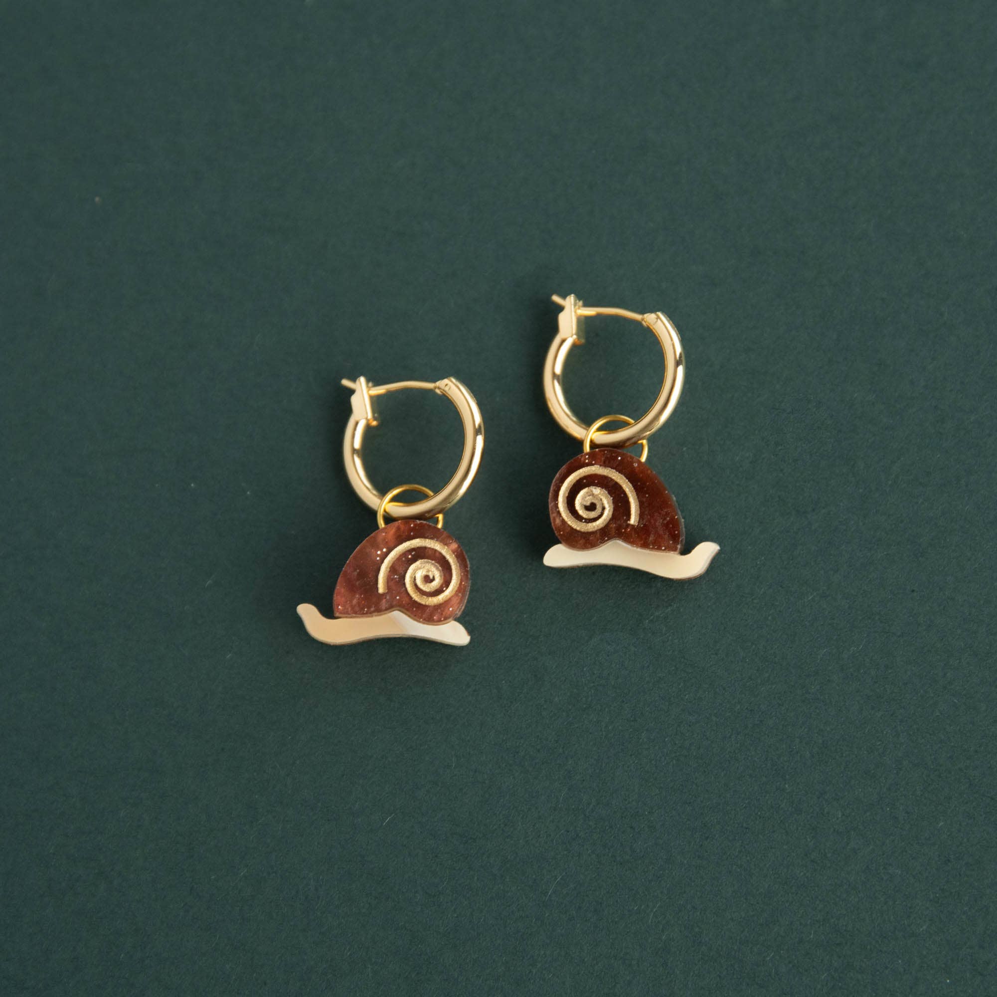 Pepper You – wholesale Hoop earrings – Garden Snail Hoop Earrings