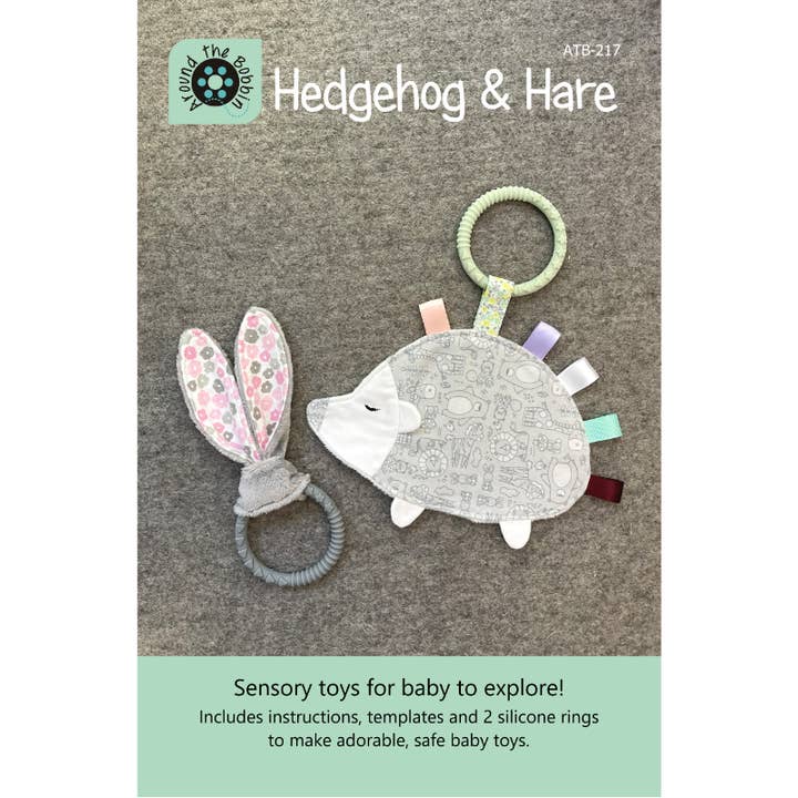 Around the Bobbin - Wholesale Teething Mitten - Baby - Hedgehog & Hare | Sewing Pattern + Silicone