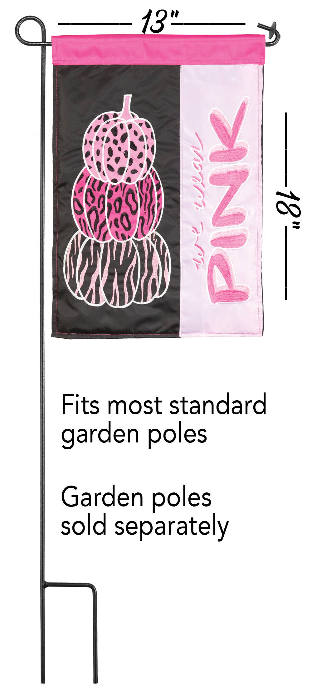 Magnolia - Vendita all'ingrosso Bandiere - Bandiera Pumpkin Stack We Wear Rosa 13x181