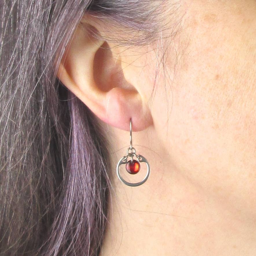 Wraptillion - Wholesale Dangle Earrings - Small Circle Earrings9