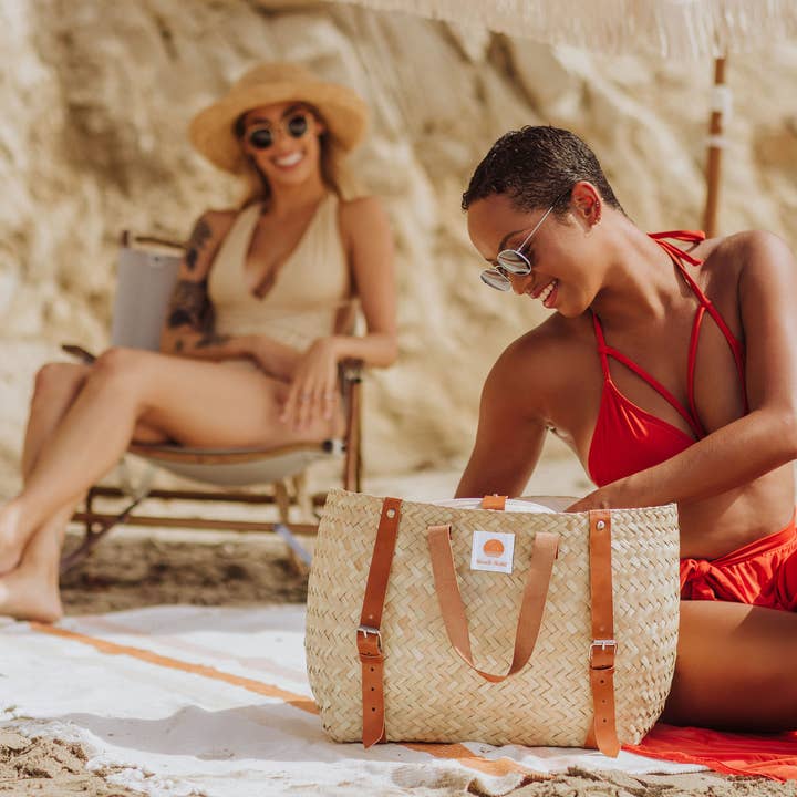 Picnic Time Family of Brands - Wholesale Cooler/Cooler Bag - Hermosa Insulated Woven Seagrass Beach Cooler Bag17