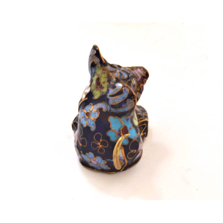 Ciel Collectables - Wholesale Decorative Figurine - Vintage Cloisonne Pig Figurine. Handmade with Floral Design2