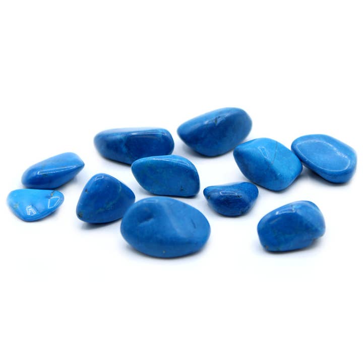 M Tumble Stone - Blue Howlite for wholesale by Ancient Wisdom