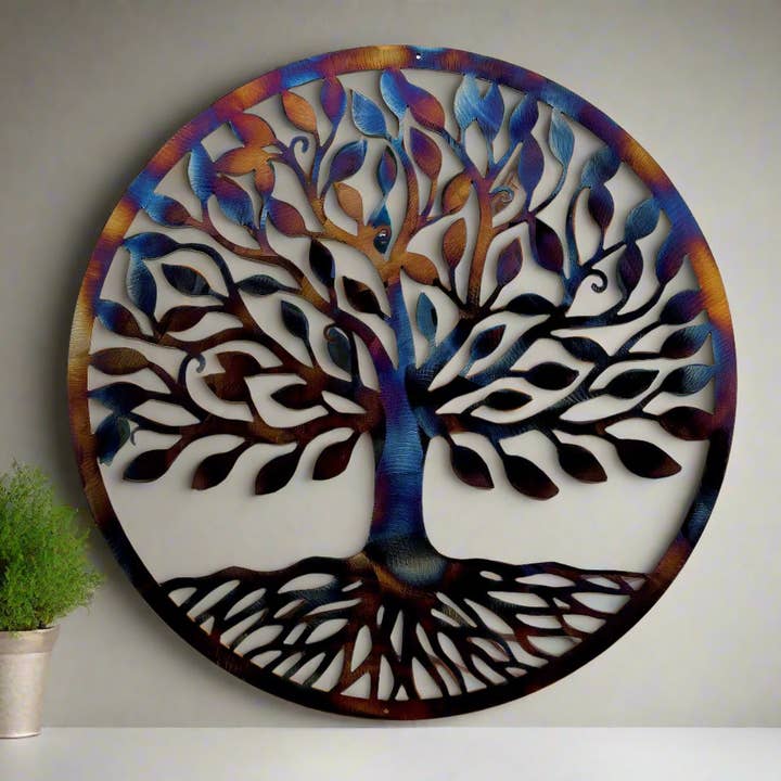 Bountiful Tree of Life Wall Décor for wholesale by Rebel Metal Gifts & Decor