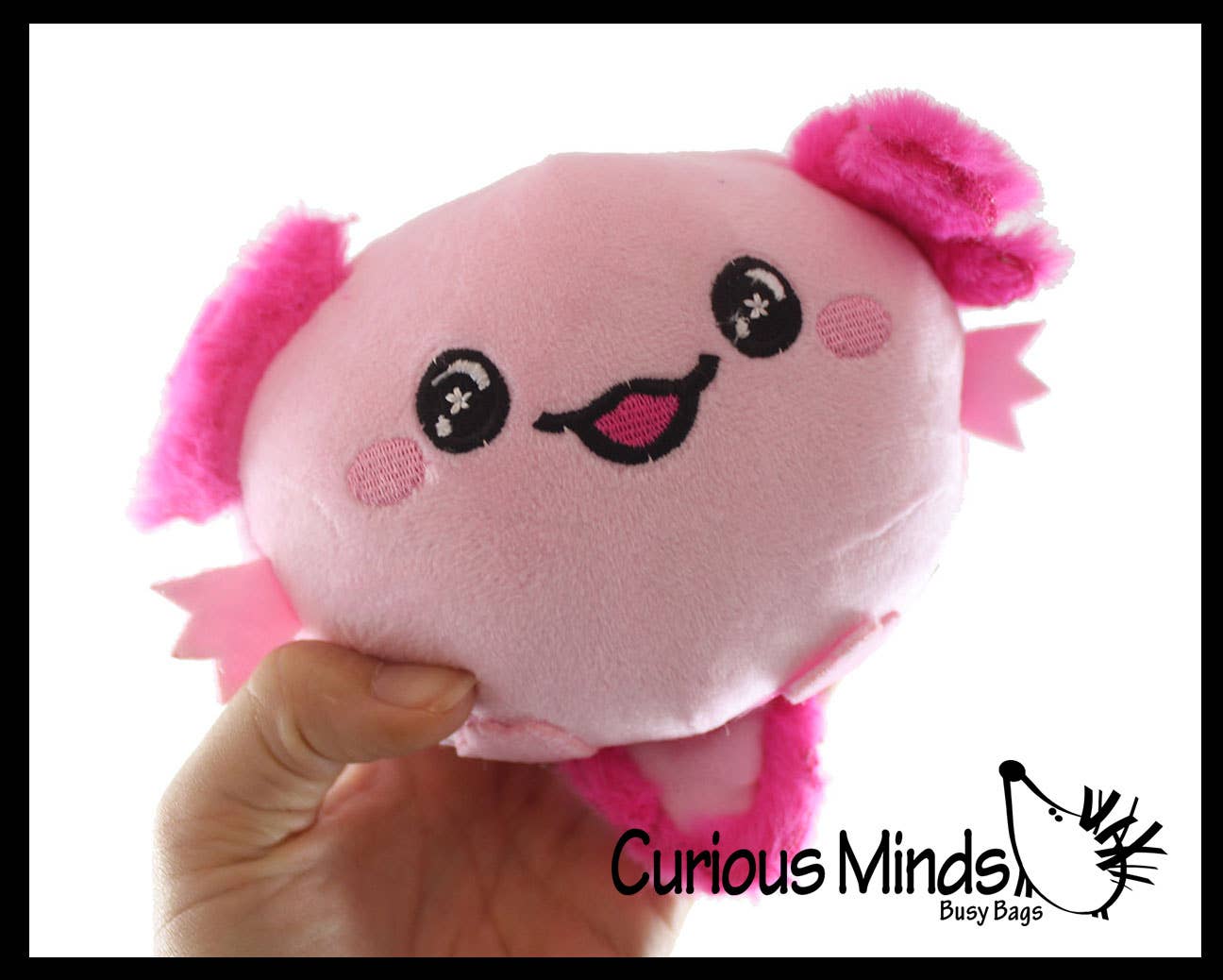 Curious Minds Toys - Wholesale Stuffed/Plush Toy - Kids & Baby - 1 Reversible Axolotl Animal Plush Flip Inside Out Animals - 8