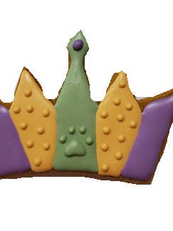 Mardi Gras Gluten Free Dog Treats Crown for wholesale by Pawsitively Homemade