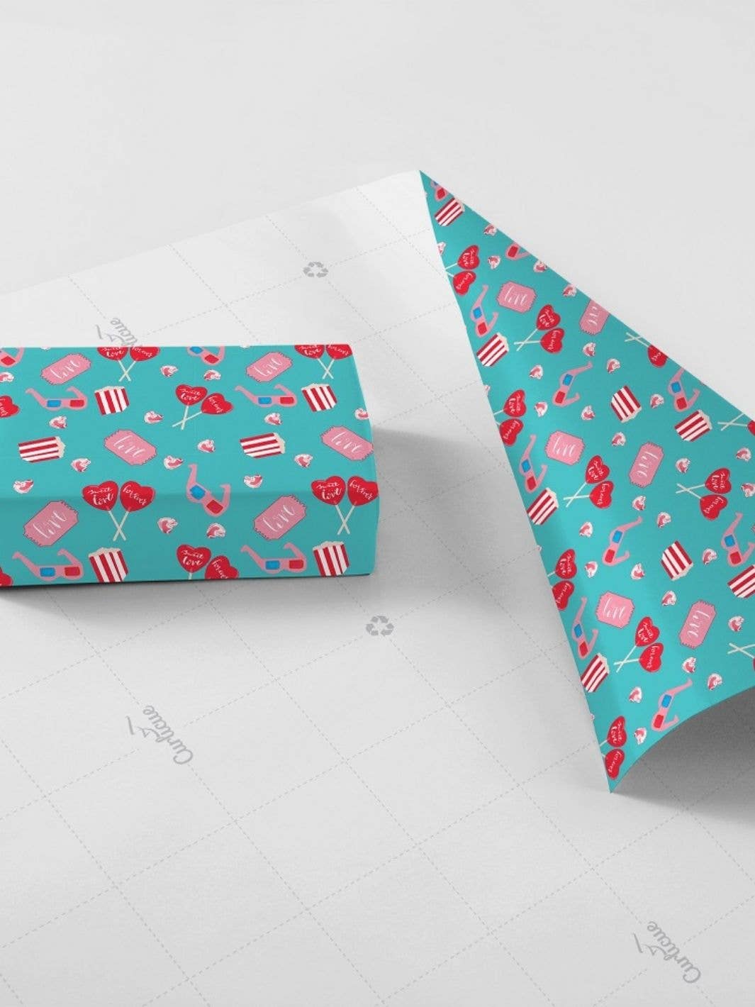 Curlicue - Venta al por mayor Sobre de papel de regalo - Papel de regalo Sweet Love - sostenible y ecológico7