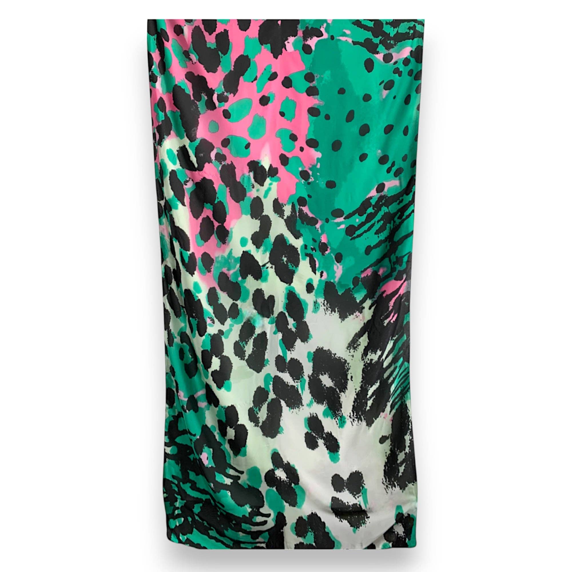 Lili Scarves (US Duty Free) - Venta al por mayor Bufanda - Mujer - Pañuelo rectangular con estampado de leopardo y tacto sedoso7