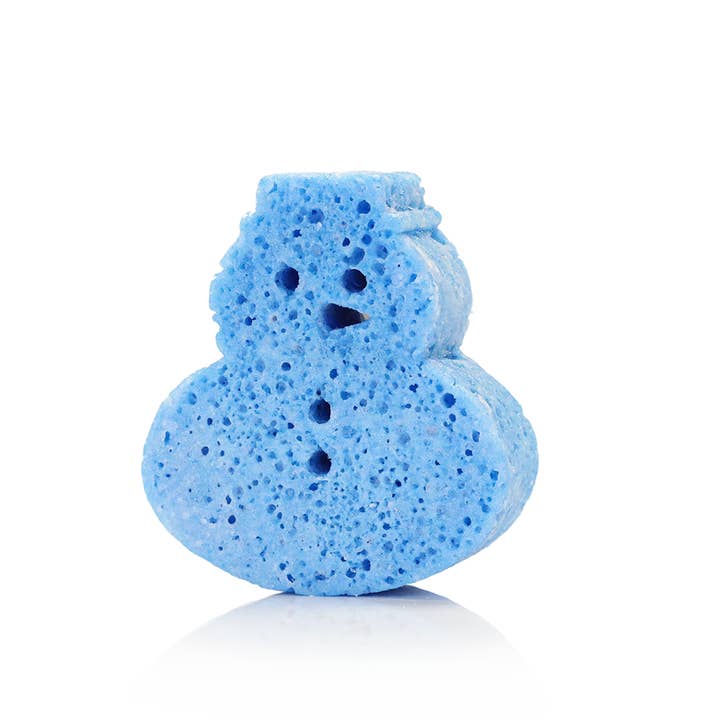 Spongellé - Wholesale Bath Pouf/Sponge - Snow Orchid Snowman Holiday Buffer Christmas Stocking Gift