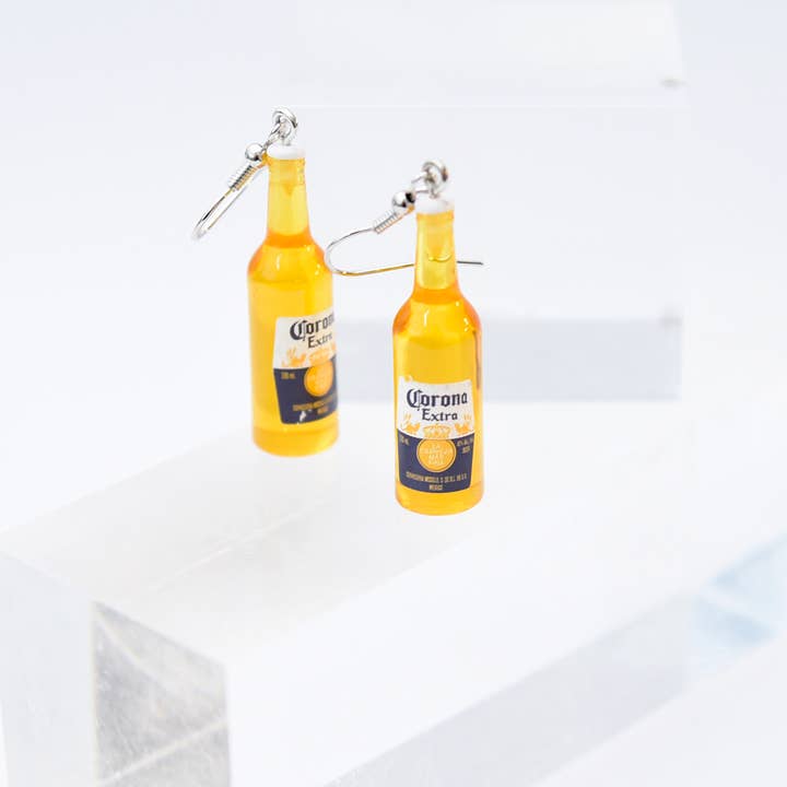Corona Bottle Earrings for wholesale by Chiffonier