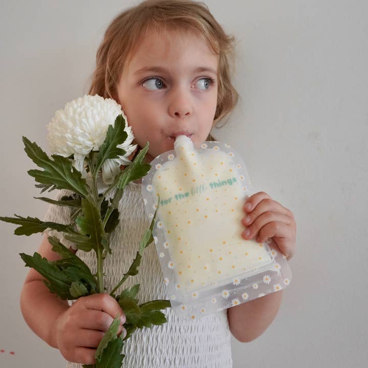 Sinchies - Wholesale Food Storage Wrap/Bag - Sinchies 150ml Reusable Food Pouches - Daisies3