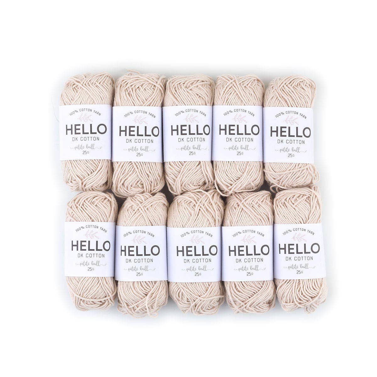 Creative World of Crafts – wholesale Garn – HEJ 100% bomull 25g Amigurumi garn förpackning med 10 bollar56