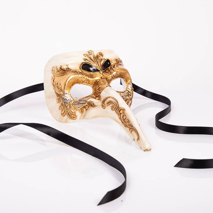 Big nose in gold leaf for wholesale by Regalmoda