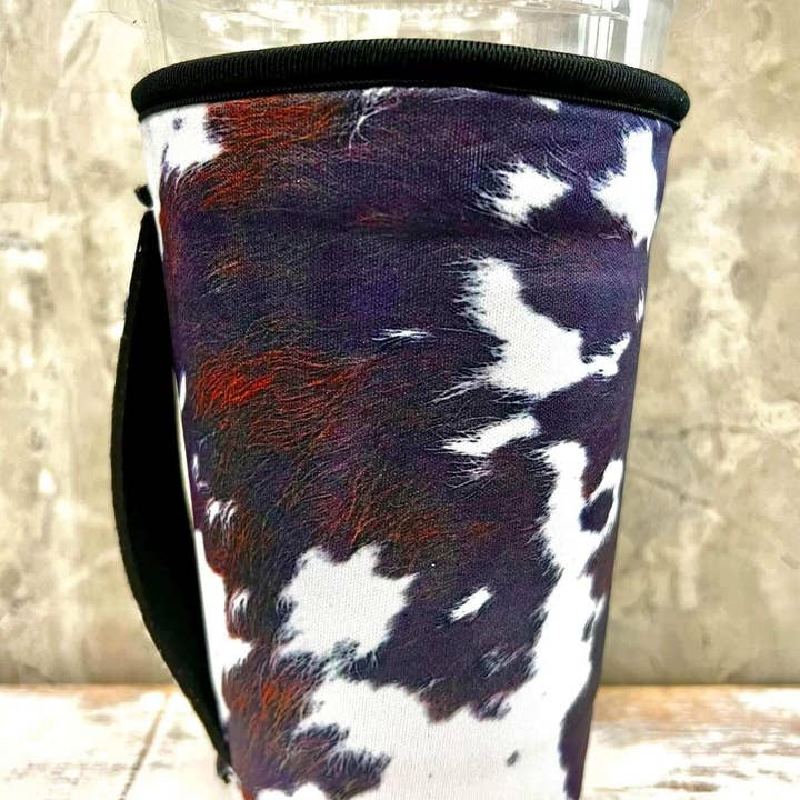 Sip Sleeves ~ Insulated Cup Sleeves and Drink Accessories - Wholesale Drink Huggers & Koozies - **NEW** 30 OZ New Rich Cowhide Insulated Cup Cover