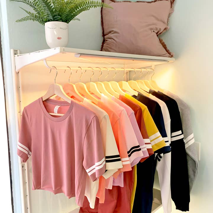 Nobullwoman Apparel - Wholesale Screen Printed T-Shirt - Women's - Your CUSTOM Boutique, Shop, Store, Striped Crop Top Shirt6