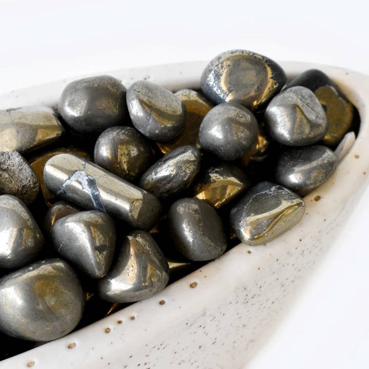 Soothing Crystals - Wholesale Spirituele steen/kristal - 100 g gepolijste pyrietstenen | genezende edelstenen5