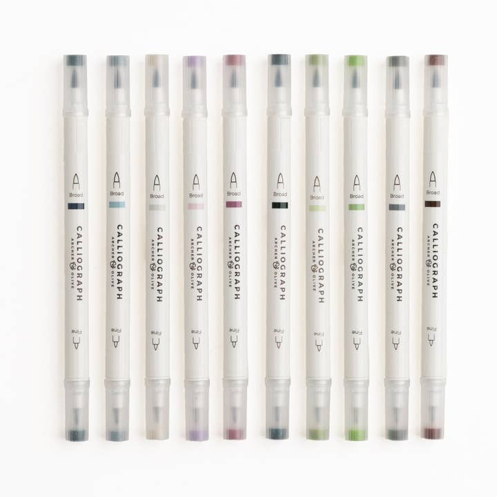 Winter 2024 Calliographs (Set of 10) for wholesale by Archer and Olive