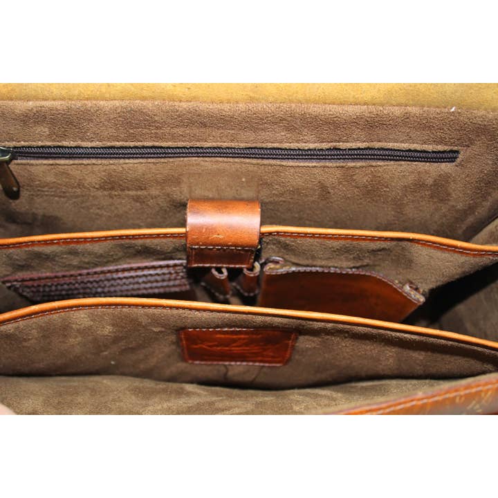 Kalating Leather UK - Wholesale Briefcase - Unisex - Top Grain Leather Mens Womens Briefcase Laptop Business Bag11