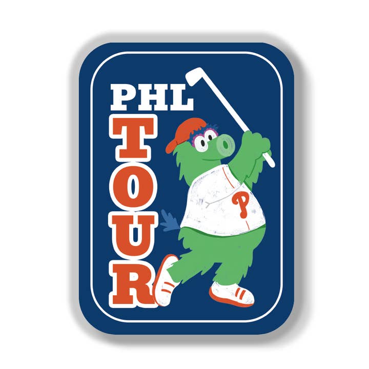Autocollant en vinyle PGA Tour Phanatic Philadelphia Golf Sports pour la vente par Parcel Island