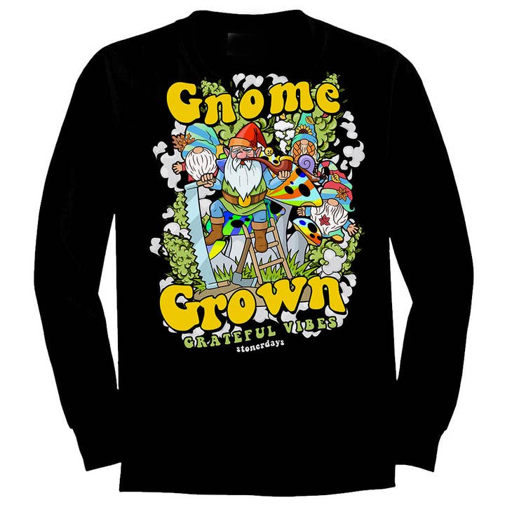Gnome Grown Long Sleeve for wholesale by StonerDays Apparel