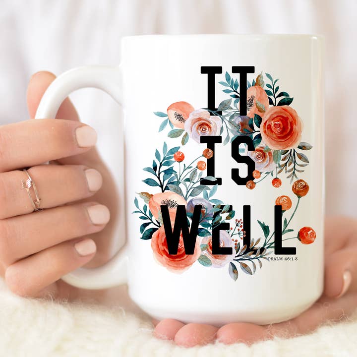 ES IST GUT PSALM PSALM 46:1-3 (MEHRERE STILE) BIBELVERS für den Großhandel von From Us To You Co. Handmade Goods