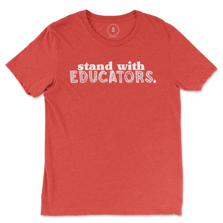 Stand with Educators Classic Tee for wholesale by Kind Cotton