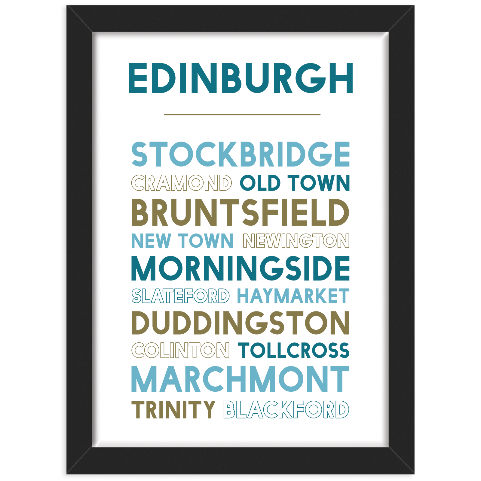 Ingletop - Vente Affiche d'art - Imprimé Edimbourg1