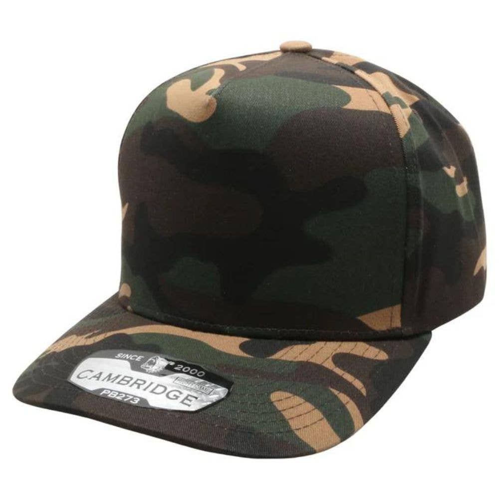 DOBBI - Wholesale Flat Brim Cap - Unisex - CAMBRIDGE 5 PANEL HIGH FRAME11