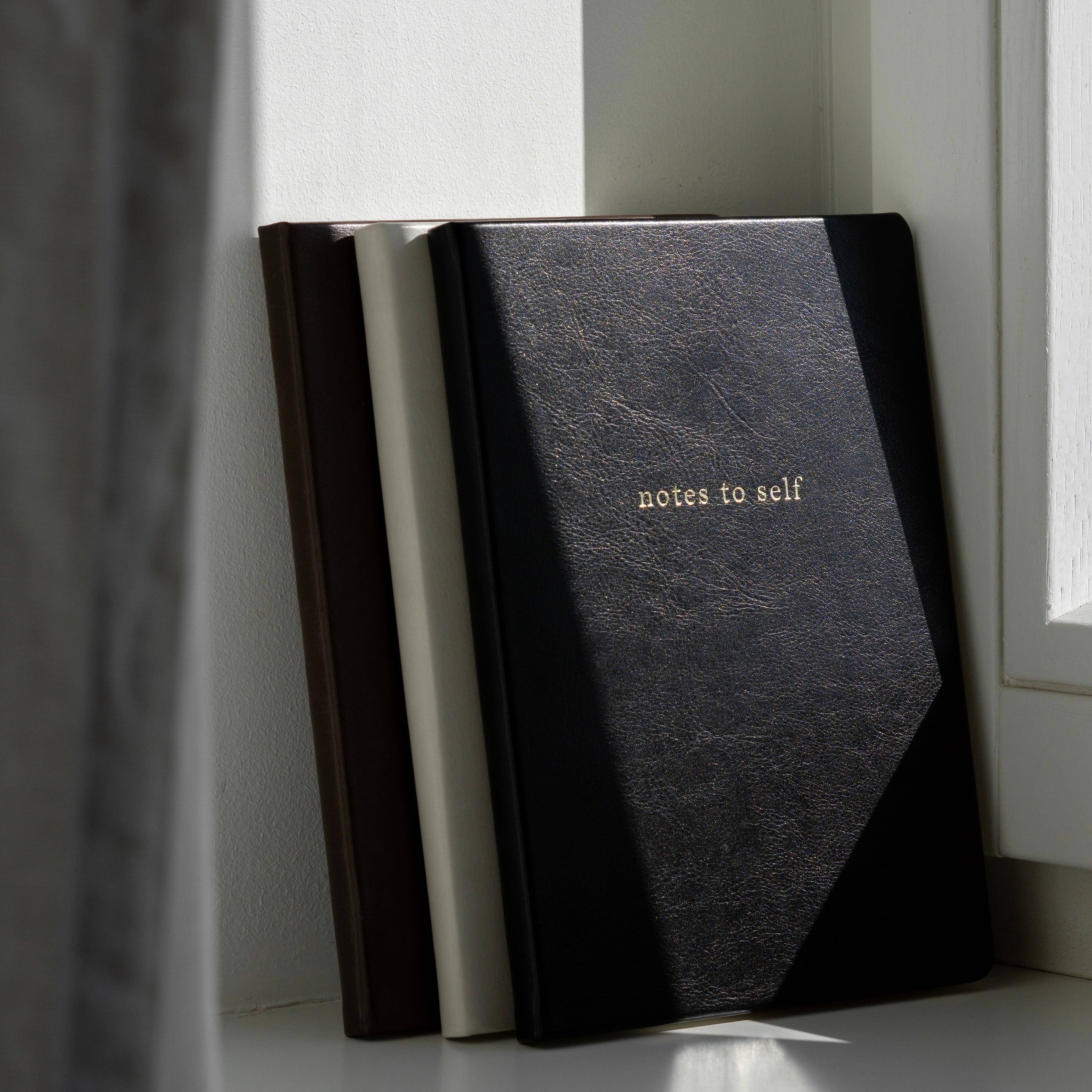 Inside Then Out - Wholesale Journal/Diary - Notes to Self Lined Journal - Black3