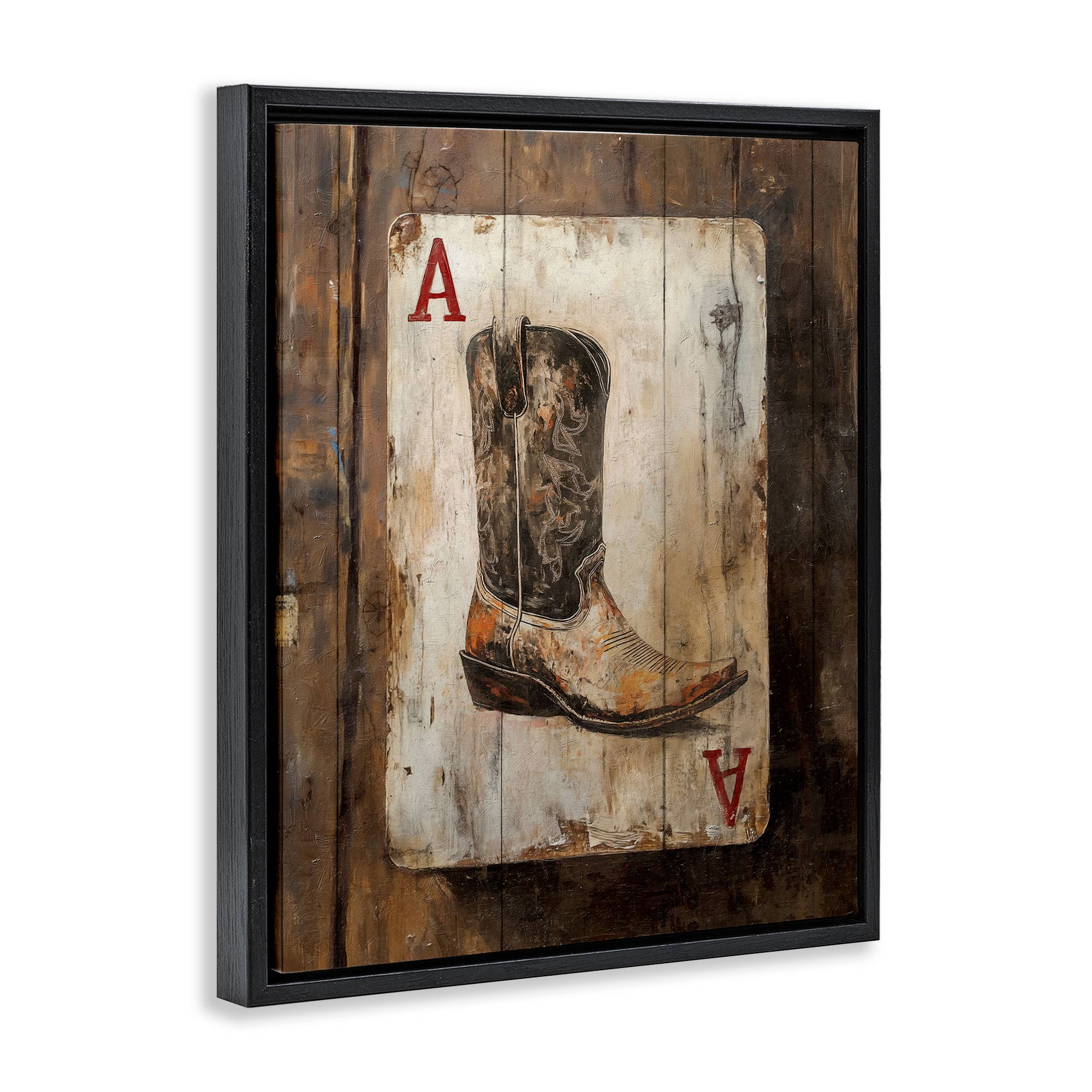 Stupell Industries - Wholesale Wall Sign - Western Rustic Playing Card - Framed Wall Art19