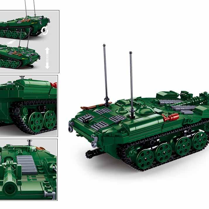 Sluban North America - Wholesale Build-a-Toy - Kids - Swedish STRV103 - Modern Battle Tank M38-B1010 - 692 Pcs4