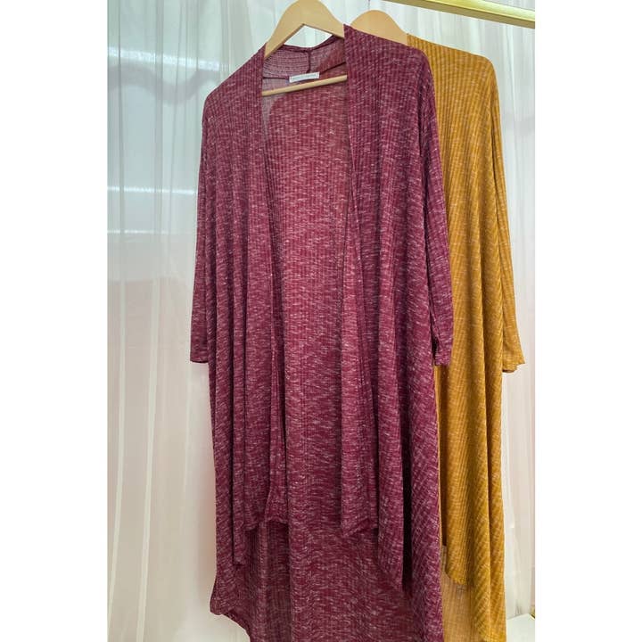 Cardigan Open Front 3 4 Mangas por atacado de Reborn J