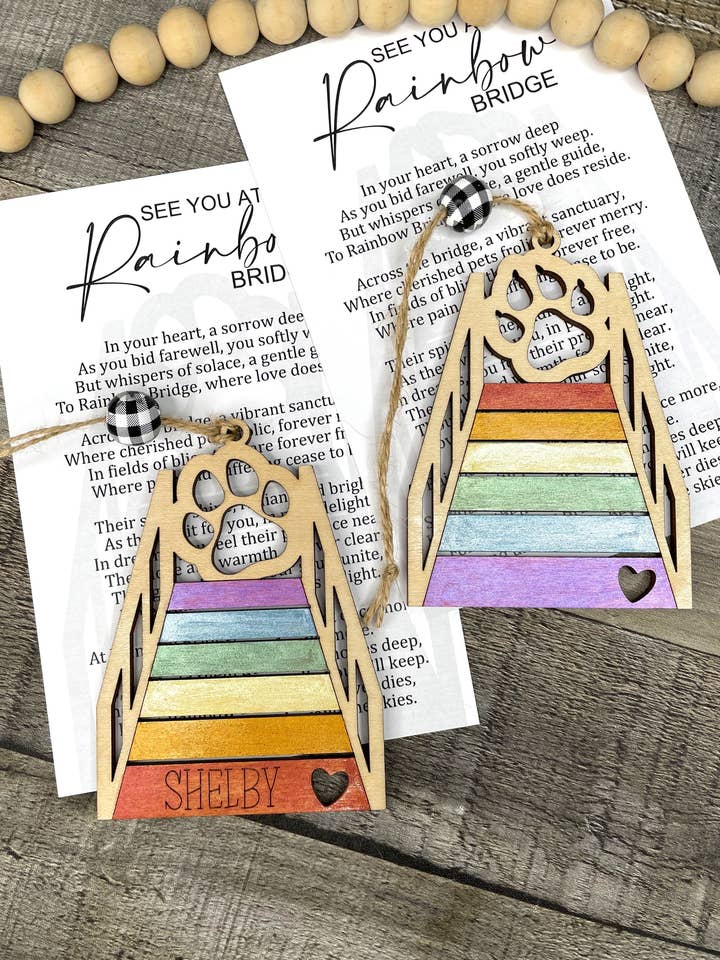 See You At The Rainbow Bridge for wholesale by Ladybug Jane Gifts