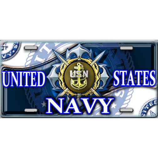 US Navy License Plate for wholesale by Make It Yours