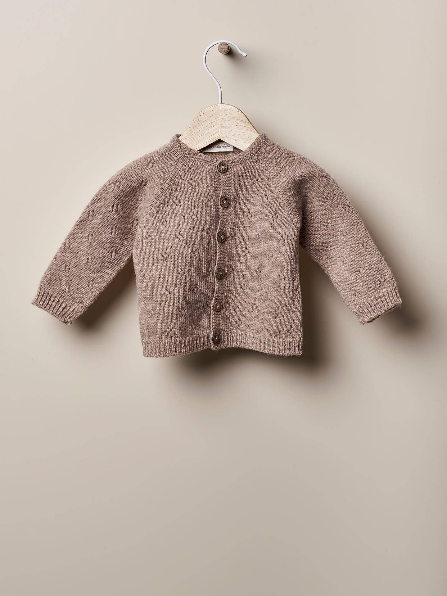 Wedoble: sustainable children's fashion - Wholesale Jacket - Baby - Cardigan knitted in wool | TONES OF GARDENS IN WINTER2