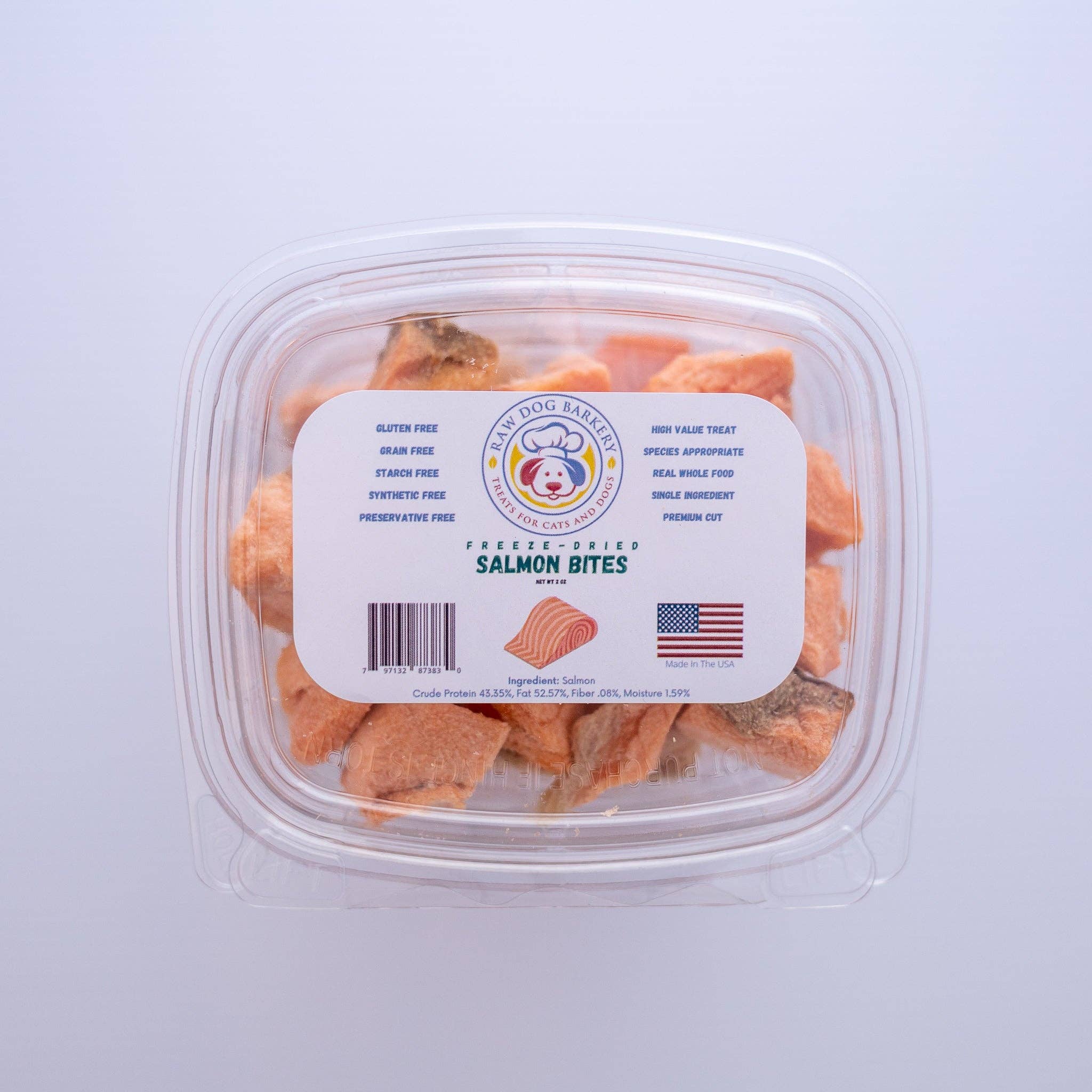 Raw Dog Barkery - Wholesale Pet Treats - Dog - Salmon Bites Freeze Dried1