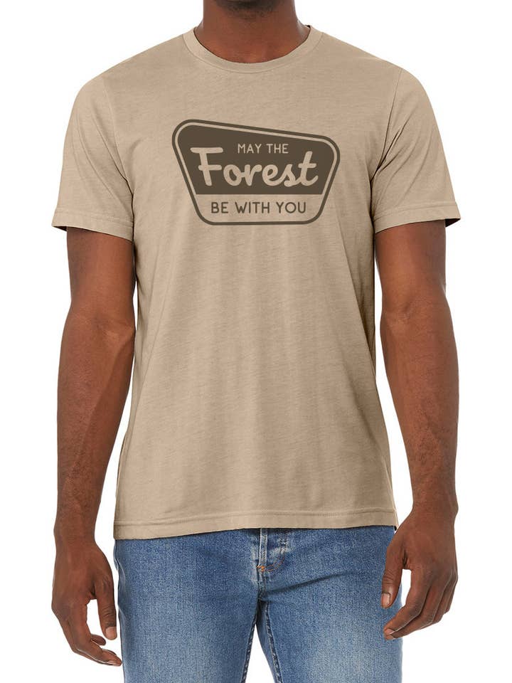 Squatchy - Wholesale Screen Printed T-Shirt - Men's - May The Forest be With You T Shirt | Star Wars Adventure3