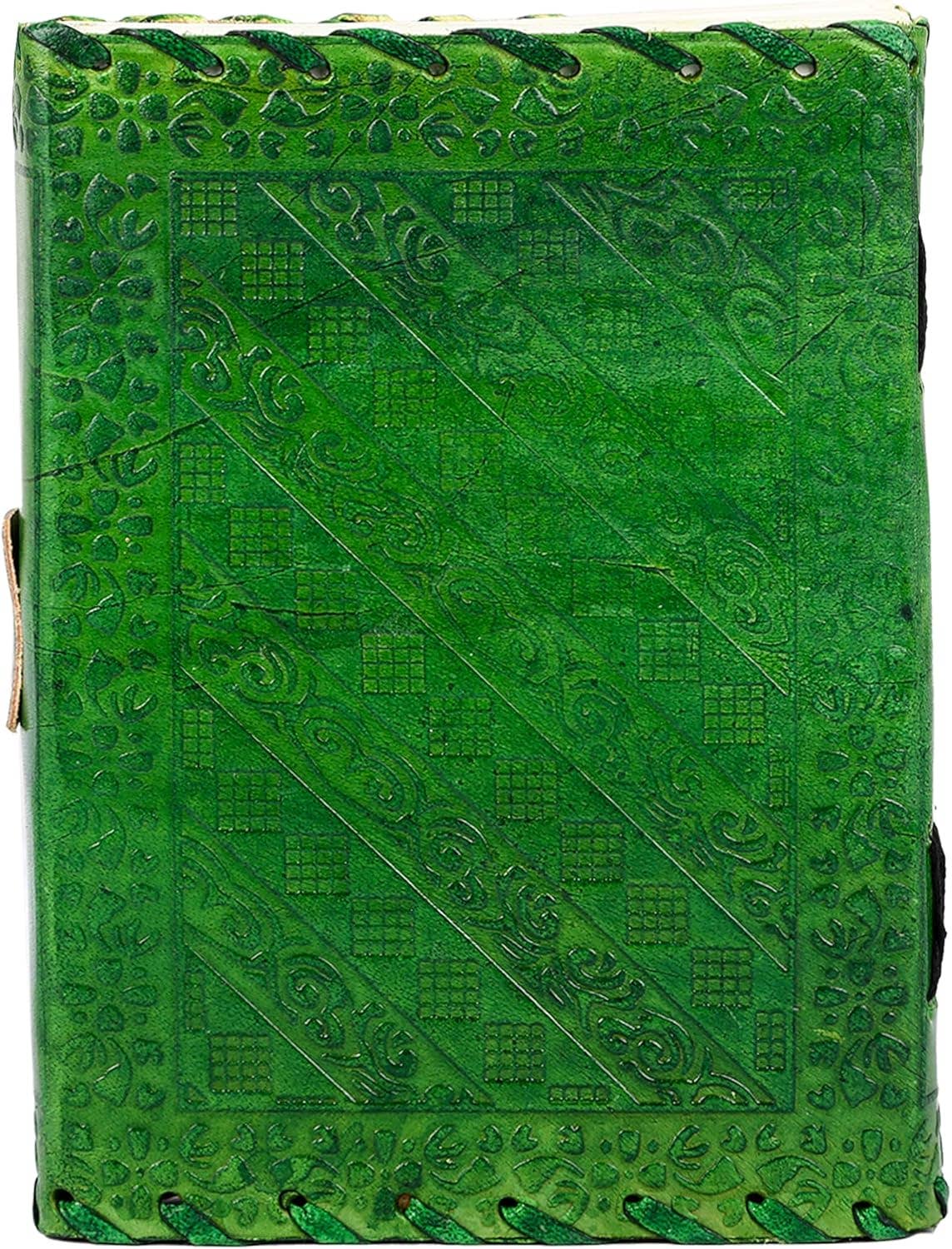 Tuzech Leather - Wholesale Journal/Diary - TUZECH Handmade Office Home Daily Use, Poem Writing Beautiful Pure Leather Luck Stone Bound Journal/Diary with C-Lock for Men and Women 8 Inches30