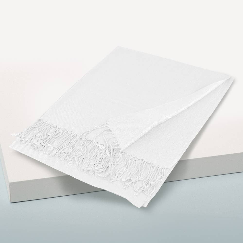 Sensibling Corp. - Vente Écharpe – femme - Écharpe châle unie en pashmina15