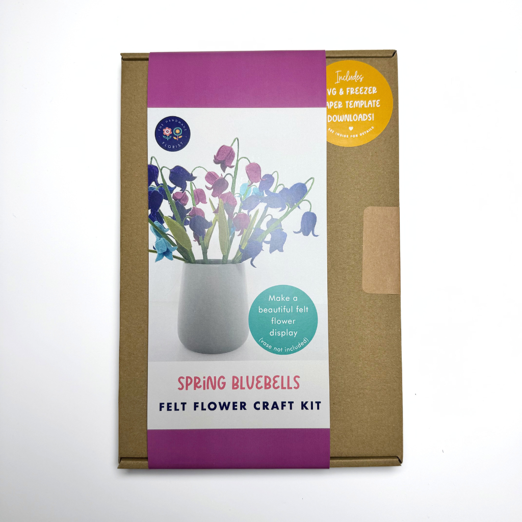 The Handmade Florist – wholesale DIY craft kit – Spring Bluebells felt flower craft kit 3