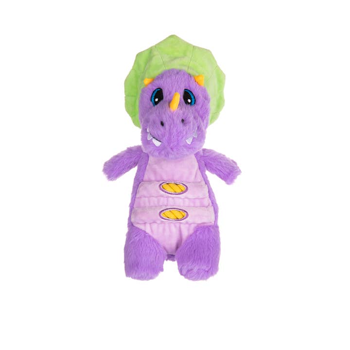 Hofman Animal Care - Wholesale Pet Plush Toy - Dog - Growl Stomperz Benny the Purple Brachiosaurus1