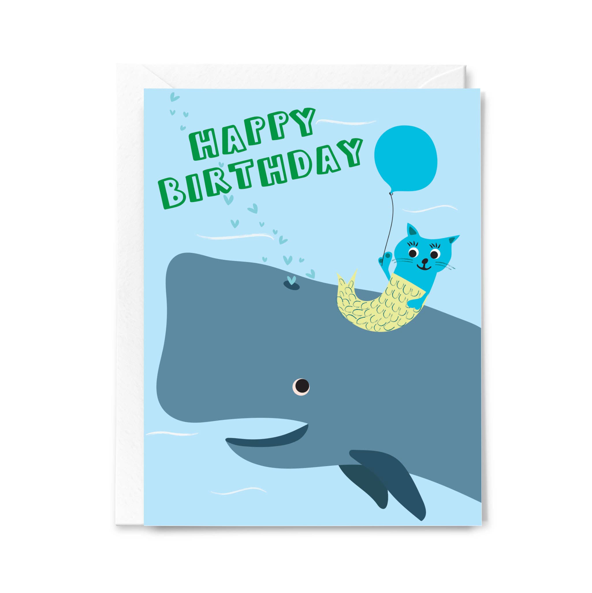 Happy Just Happy - Wholesale Birthday Card - Happy Birthday Whale of a Good Time Greeting Card