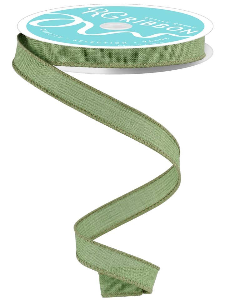 5/8" x 10yd Royal Burlap Clover Green-RGE1778AM for wholesale by General Wholesale Inc