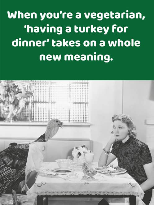 Cartão de Natal divertido - Turquia para jantar por atacado de Comedy Card Company