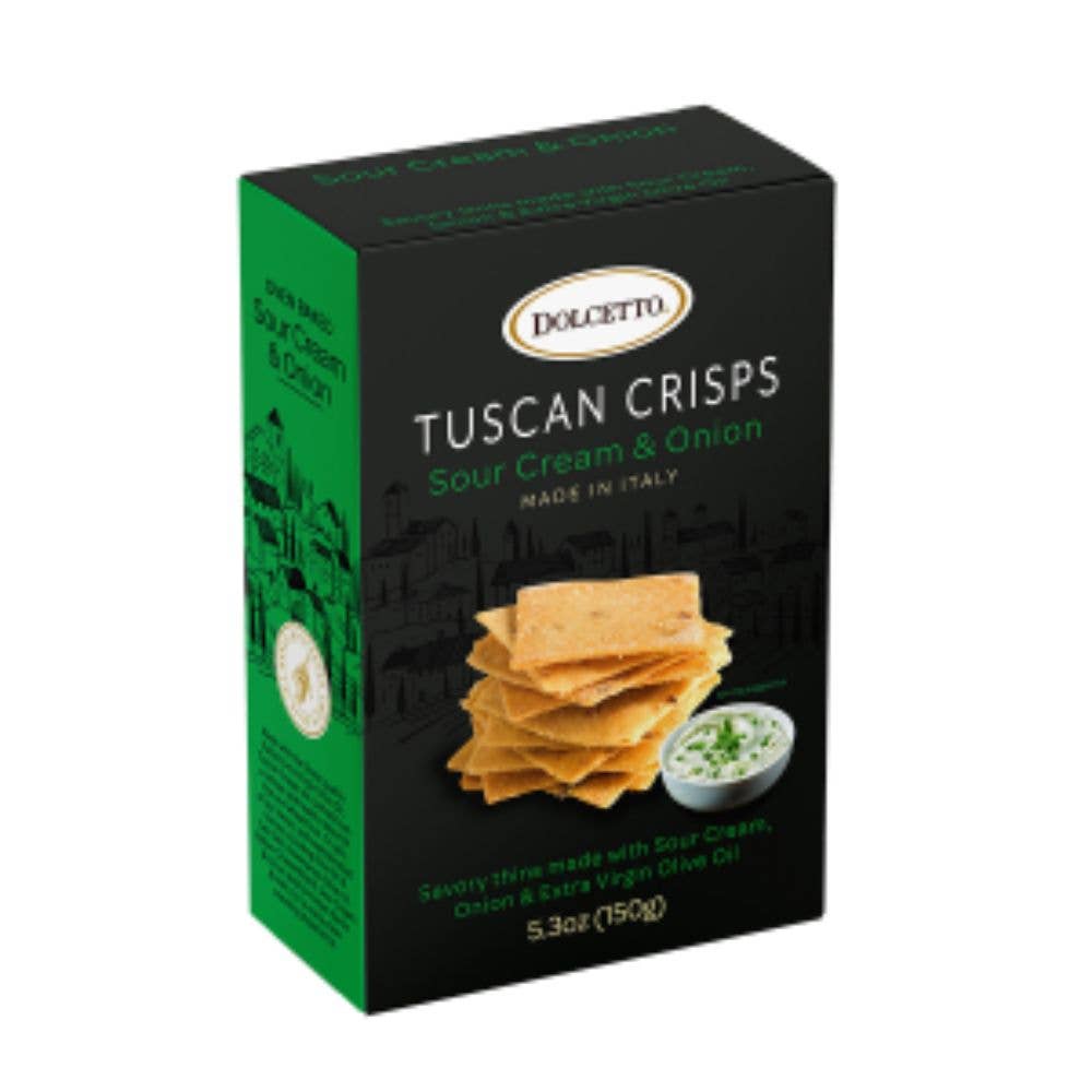 Wholesome Good - Wholesale Crackers - Dolcetto Tuscan Crisps - Sour Cream & Onion 5.3oz0